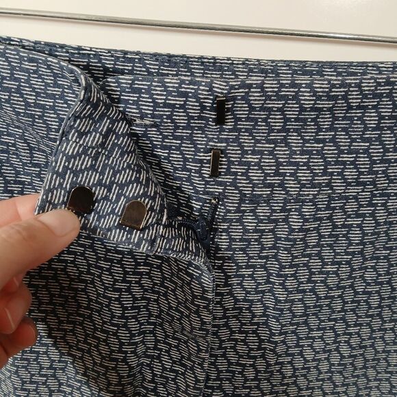 Ann Taylor Blue White Cropped Pants - Picture 8 of 11